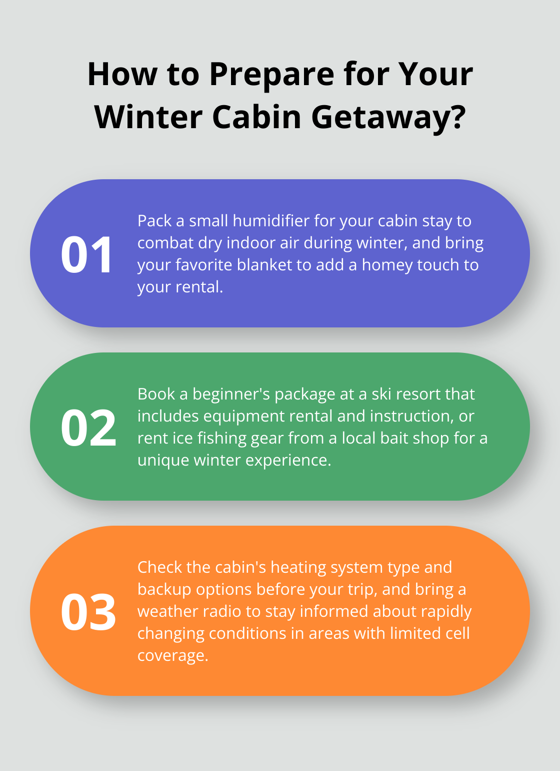 Infographic: How to Prepare for Your Winter Cabin Getaway?