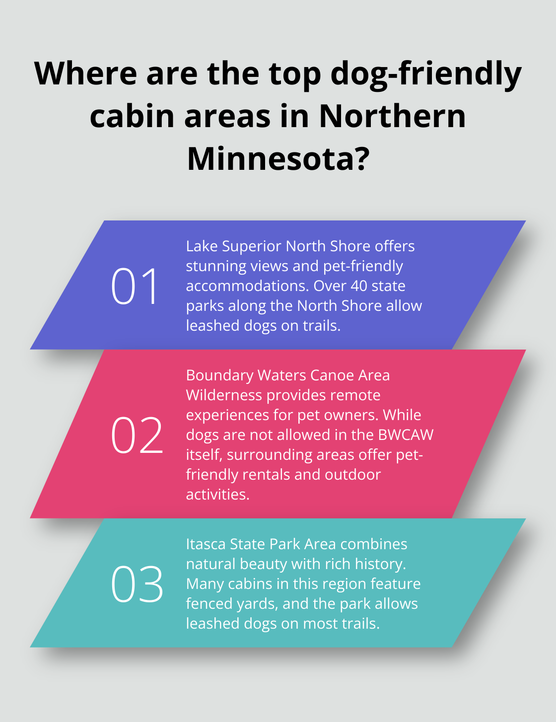 Infographic: Where are the top dog-friendly cabin areas in Northern Minnesota?