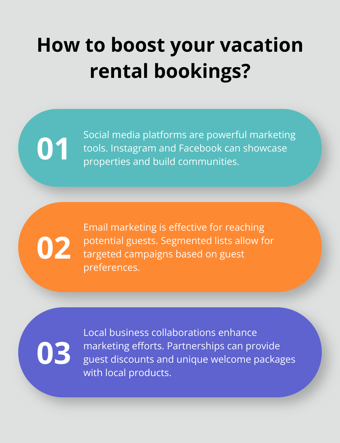 Infographic: How to boost your vacation rental bookings? - vacation rentals 4 agents