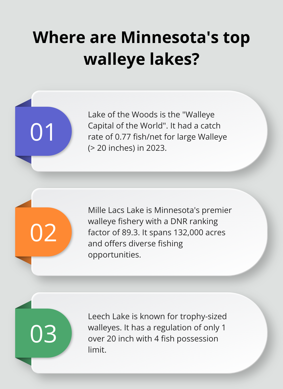 Infographic: Where are Minnesota's top walleye lakes?