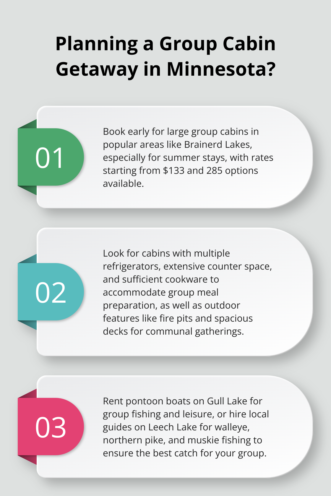 Infographic: Planning a Group Cabin Getaway in Minnesota?