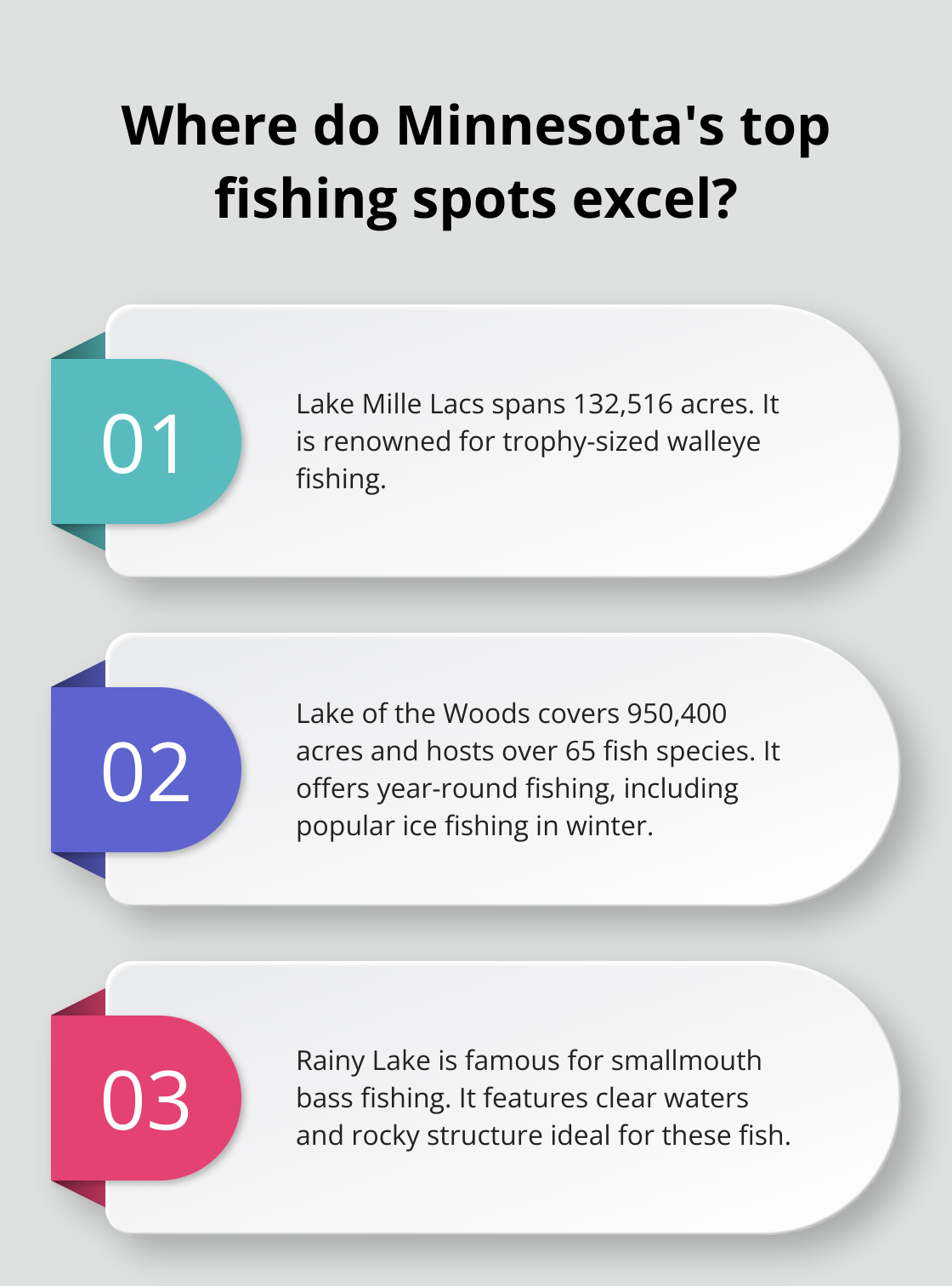 Infographic: Where do Minnesota's top fishing spots excel?