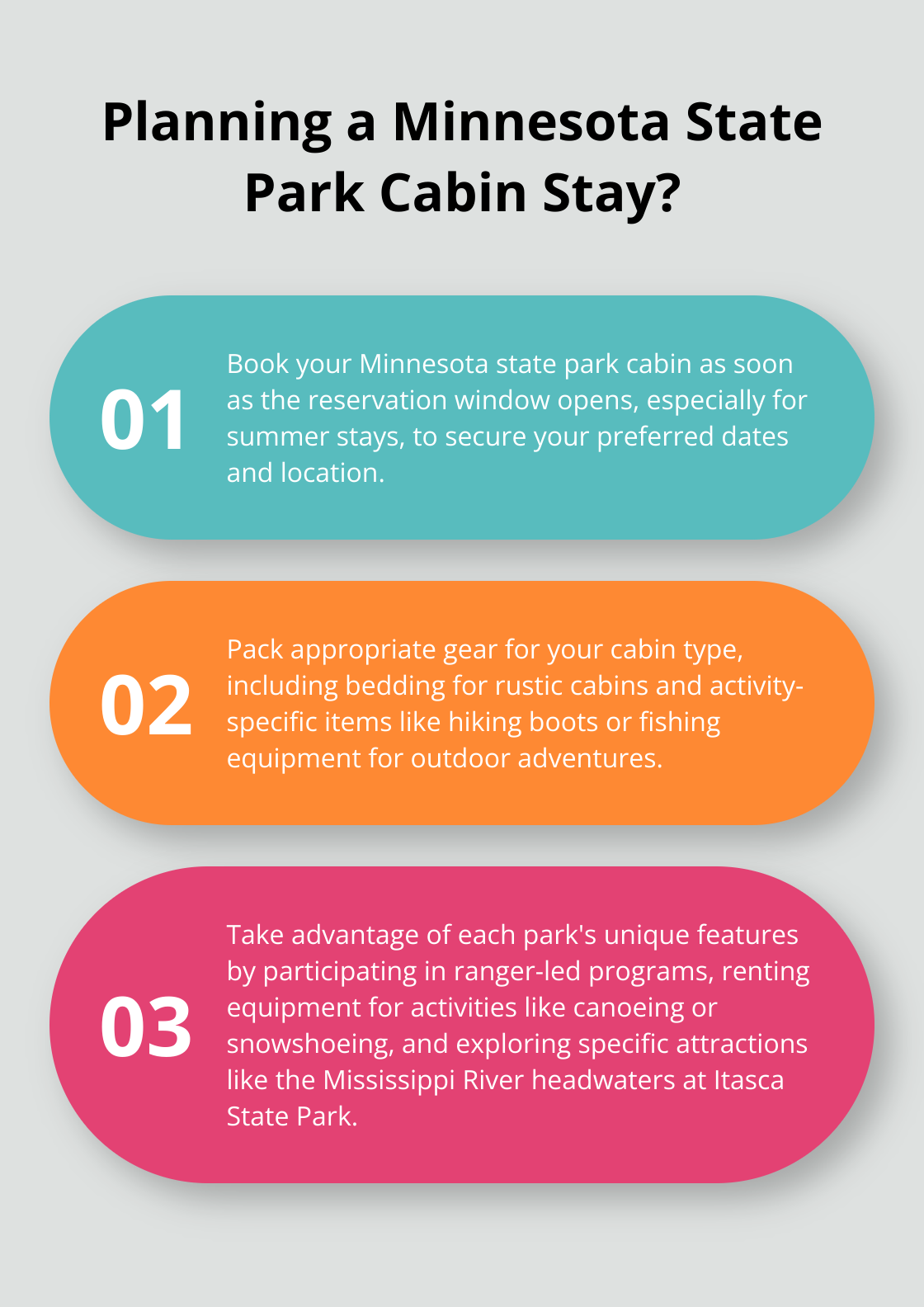 Infographic: Planning a Minnesota State Park Cabin Stay? - mn state parks with cabin rentals