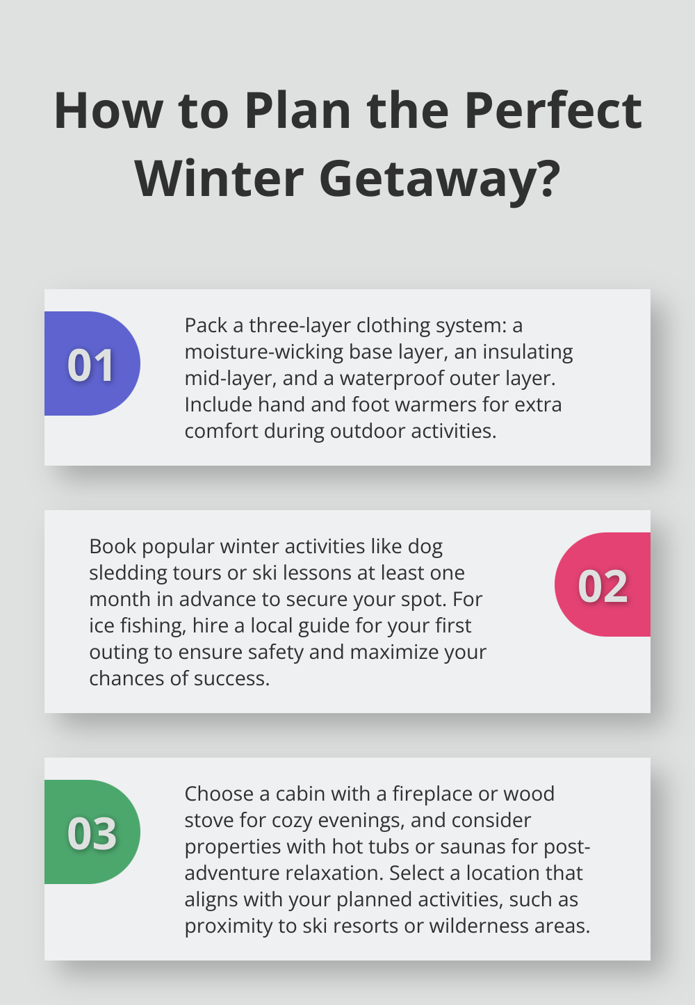 Infographic: How to Plan the Perfect Winter Getaway?