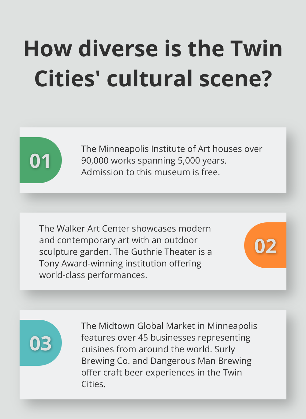 Infographic: How diverse is the Twin Cities' cultural scene? - summer getaways in mn