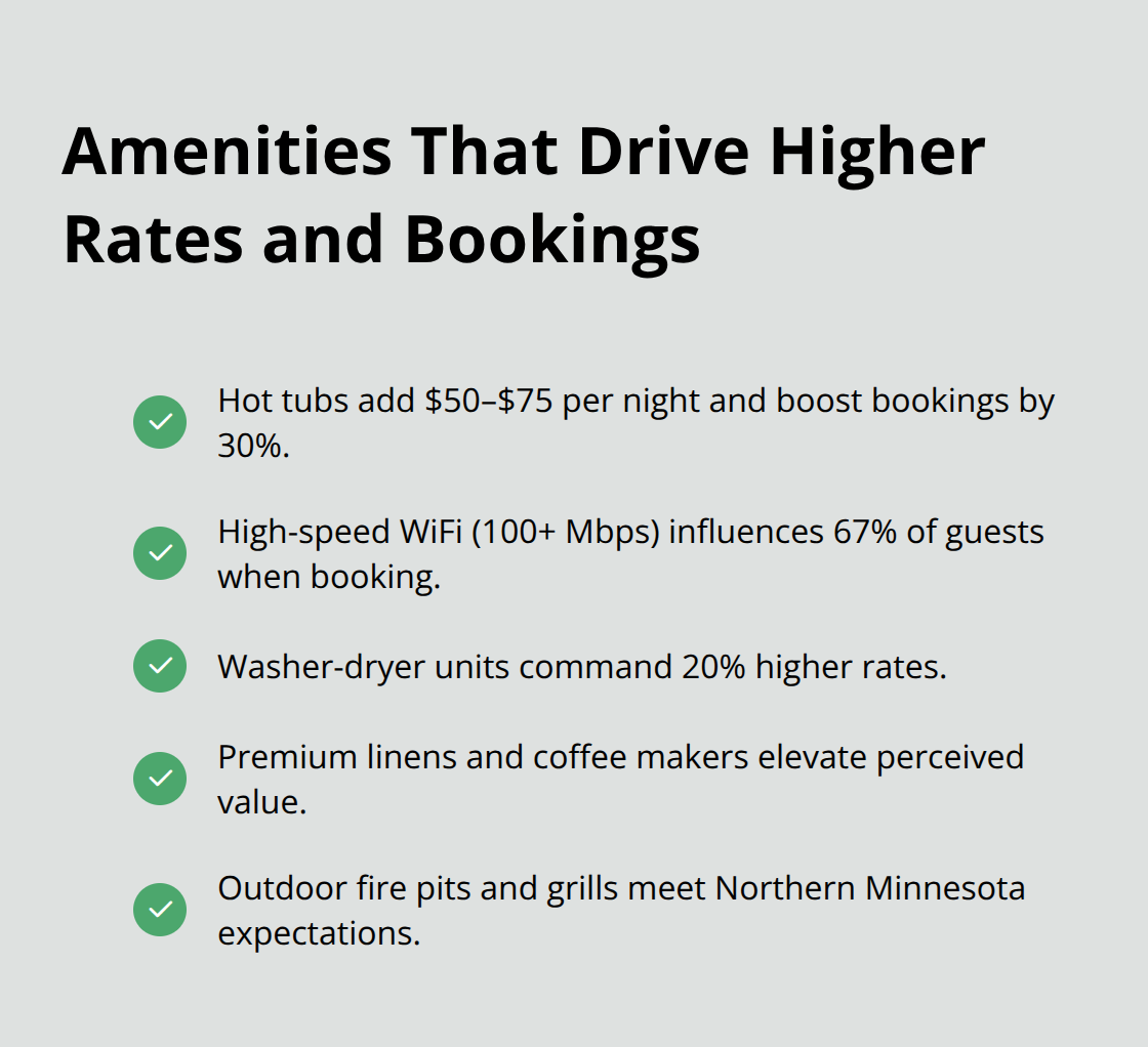 Checklist of high-impact amenities for vacation rentals - how to make money on vacation rental property