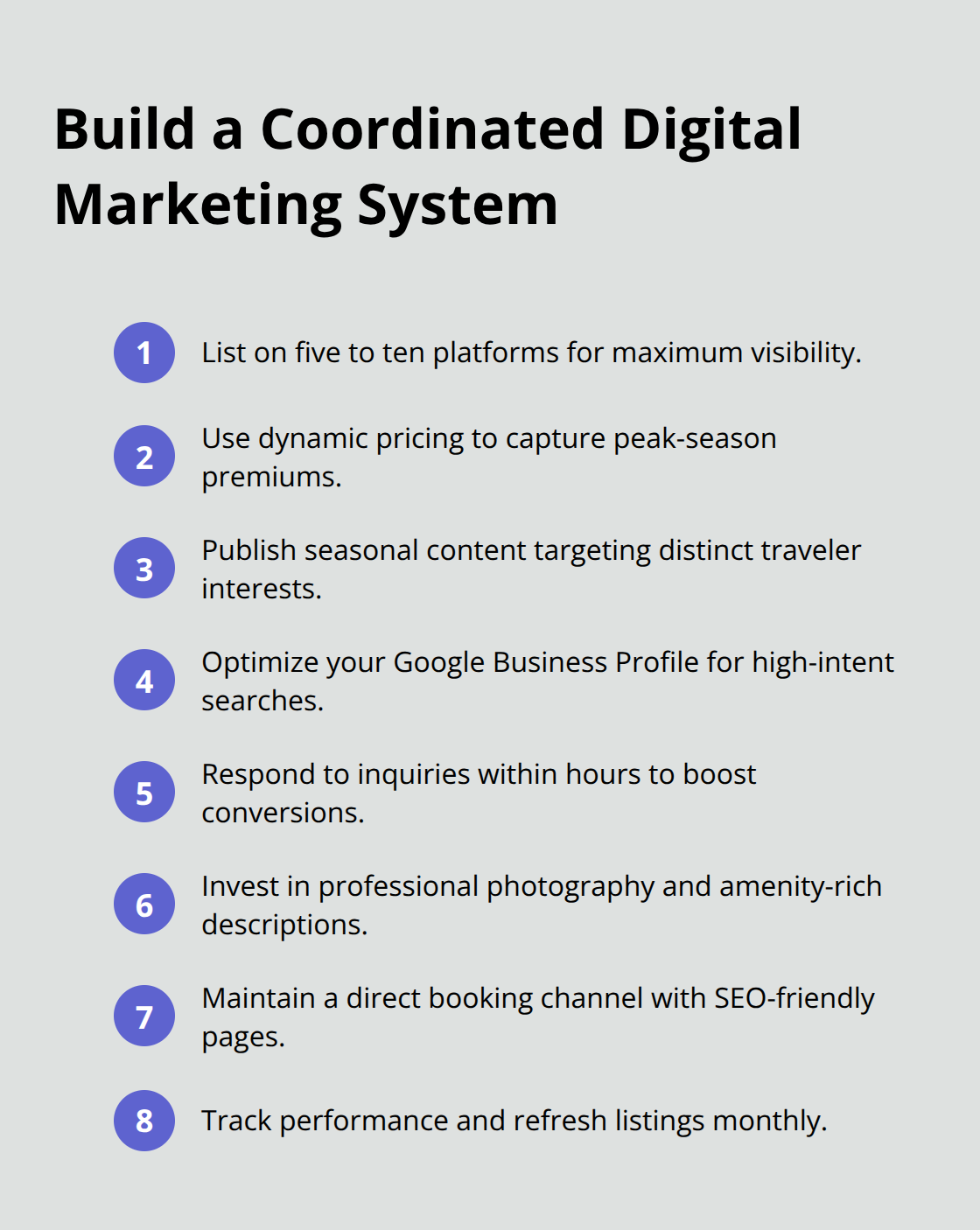 Actionable checklist to market Brainerd rentals across channels - Brainerd rental marketing strategies