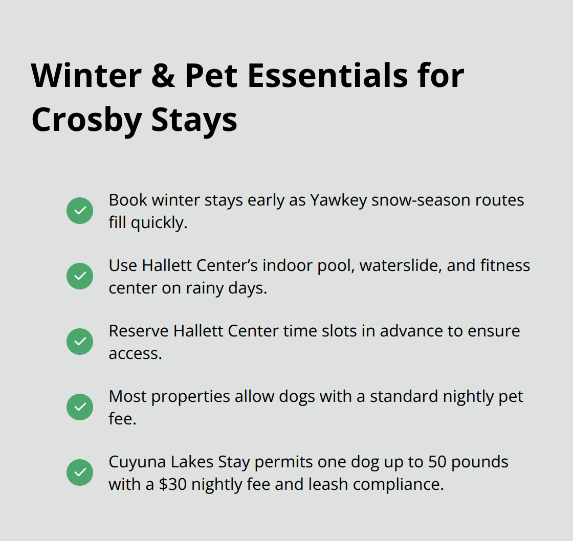 Key winter planning and pet policy reminders for visiting Crosby, MN - Crosby Minnesota attractions