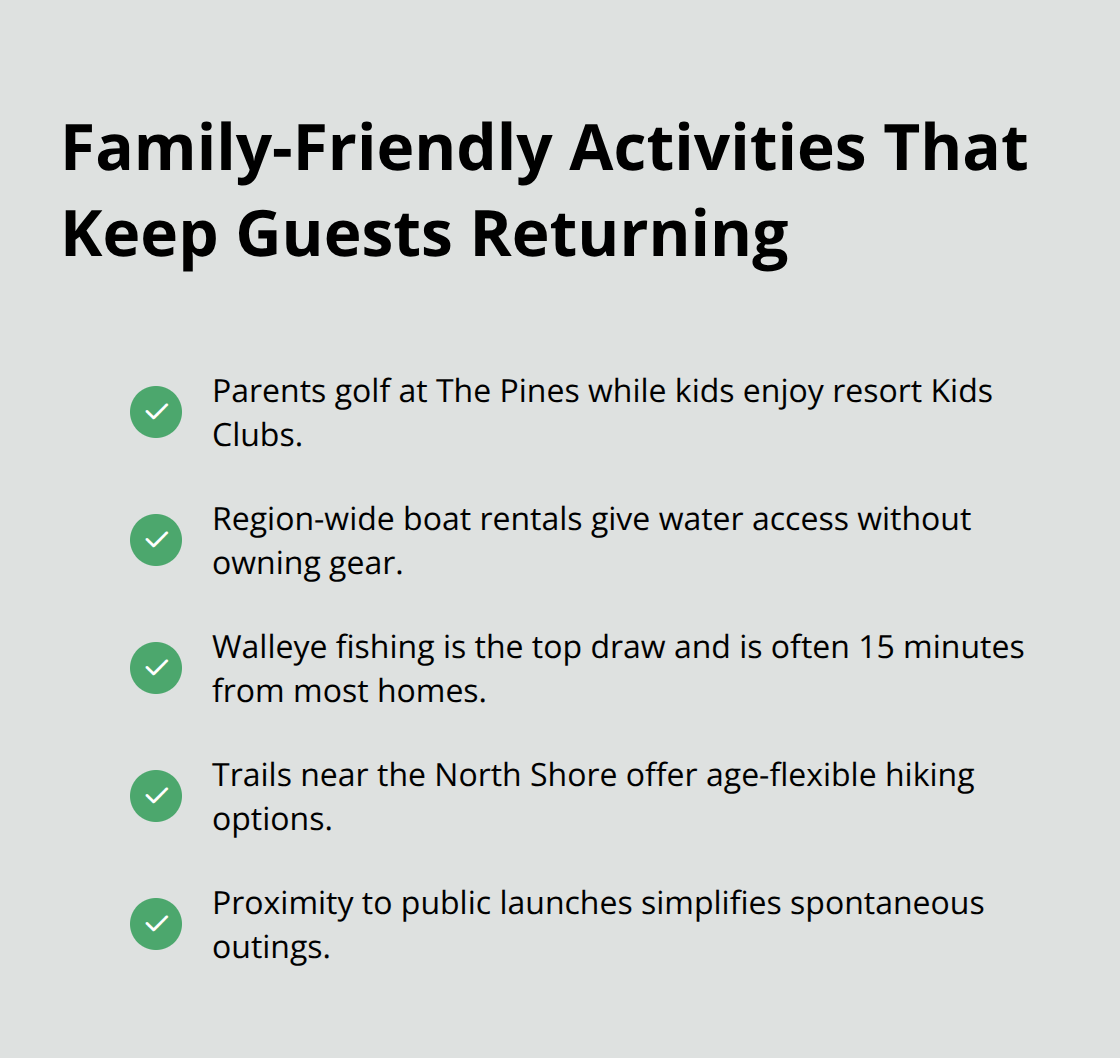 Quick list of family activities around Northern Minnesota lakes