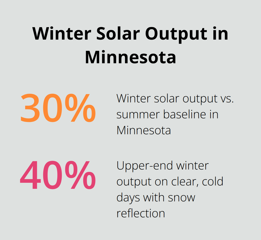 Winter solar produces 30–40 percent of summer output in Minnesota - northern minnesota cabin life