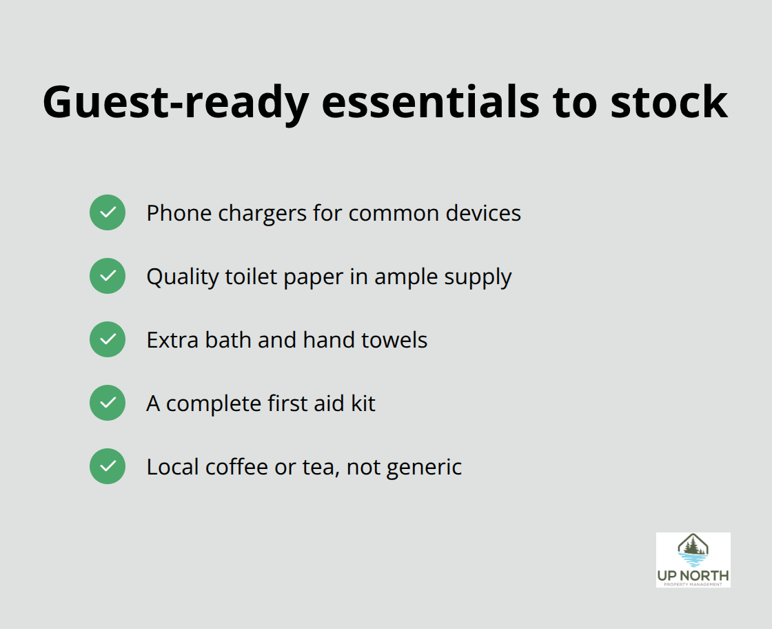 Checklist of essential items to stock in a U.S. vacation rental - Hosting tips vacation rentals